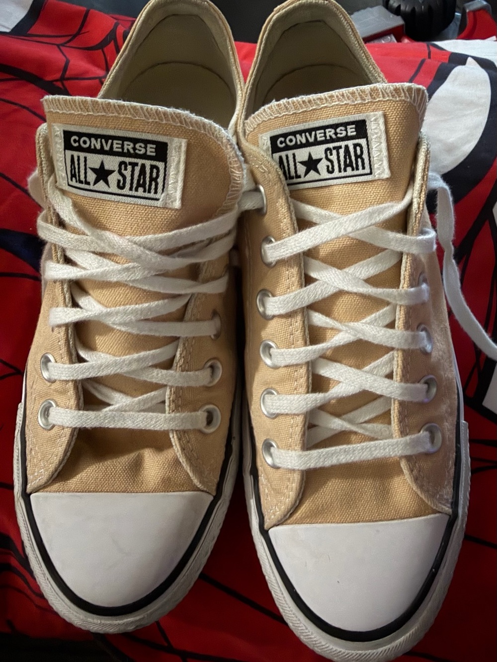 Platform Converse All Star Low Top Sneakers - Beige Canvas